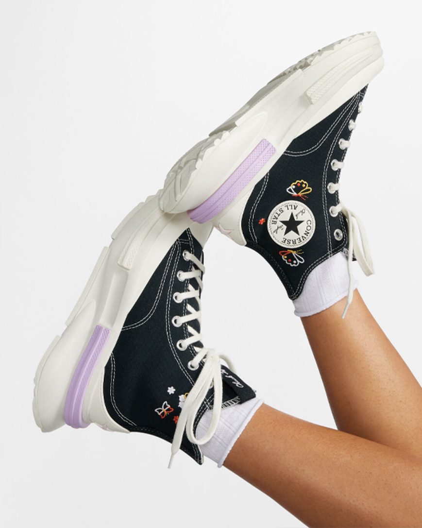 Men's Converse Run Star Legacy CX Butterfly Wings High Top Platform Shoes Black | AU CE534E